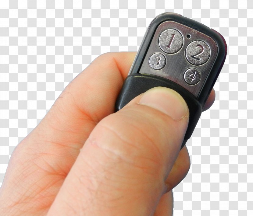 Remote Controls Z-Wave Push-button Controller Door Phone - Zwave - Hand Wave Transparent PNG
