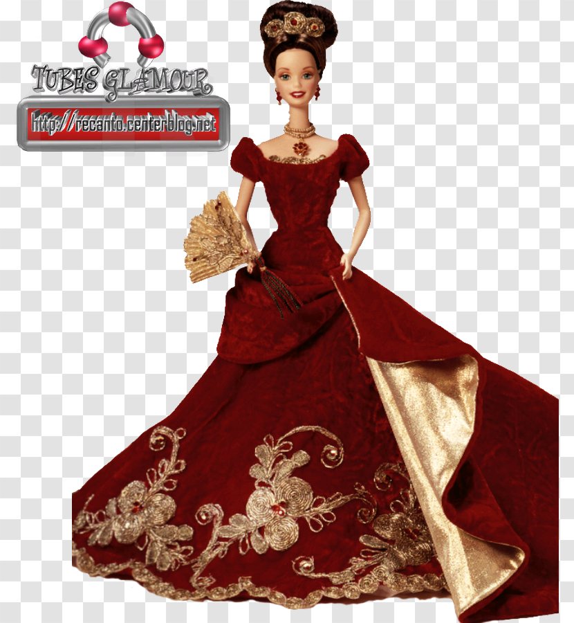 Holiday Ball Barbie Robe Doll Gown Transparent PNG
