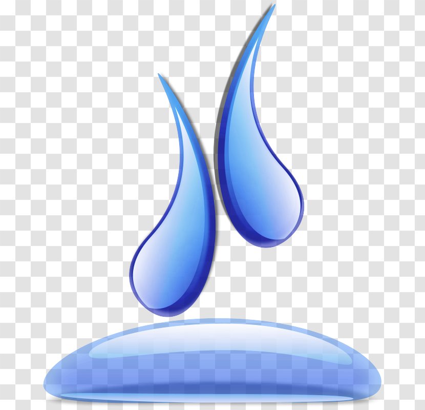 Blue Cobalt Drop Transparent PNG