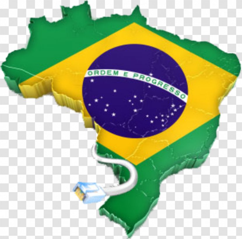 Flag Of Brazil National Map Transparent PNG