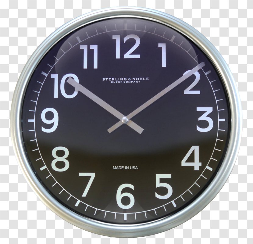 Mainstays 11.5 New Silver Finish Round Wall Hanging Clock Featuring Rosie The Riveter Themed Logo Product - Without Background Transparent PNG