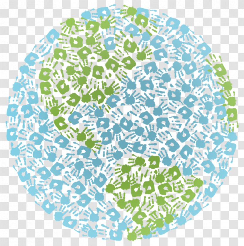 Earth Hand Child - Green - Globe Transparent PNG