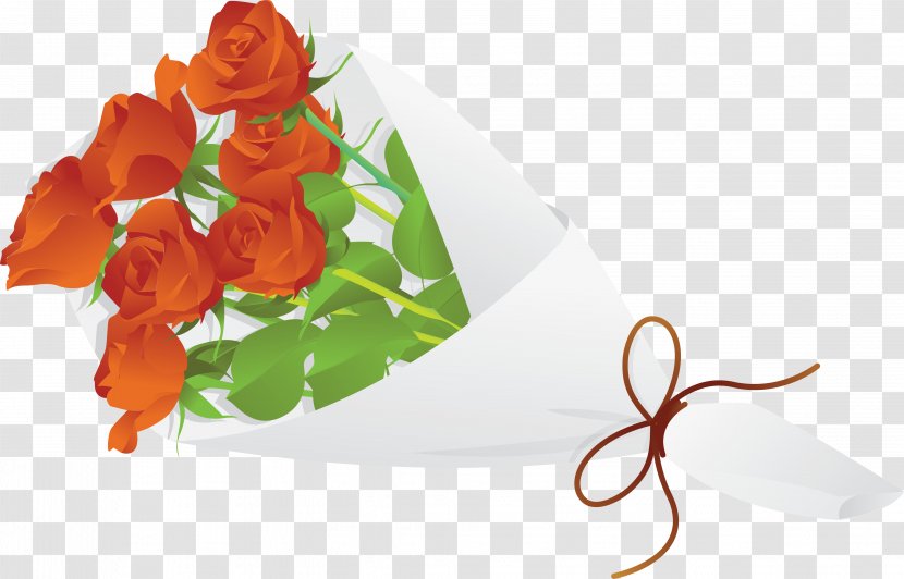 Flower Bouquet Rose Clip Art - Garden Roses - Of Flowers Transparent PNG