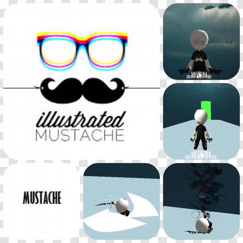 Sunglasses Logo Goggles - Mustache Sketch Transparent PNG