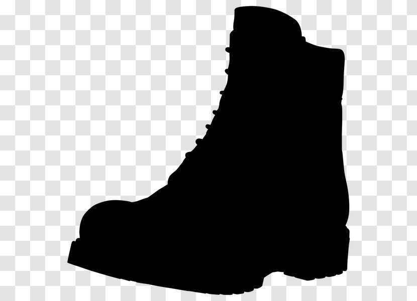 Ankle Shoe Boot Walking Font - Blackandwhite Transparent PNG