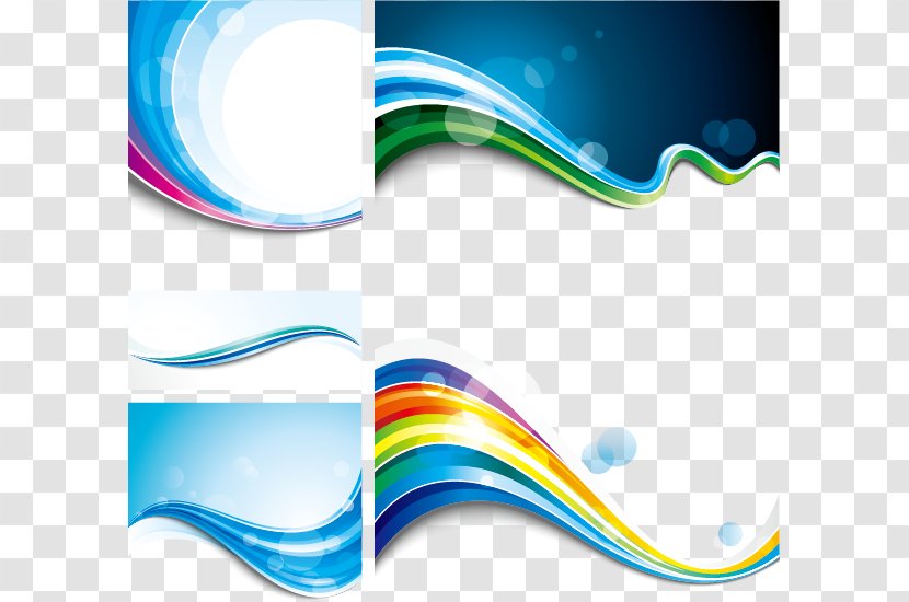 Curve Wave - Aqua - Blue Transparent PNG