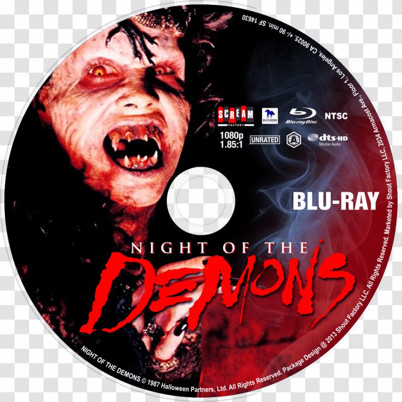DVD Night Of The Demons Blu-ray Disc Film Album Cover - Dvd Transparent PNG