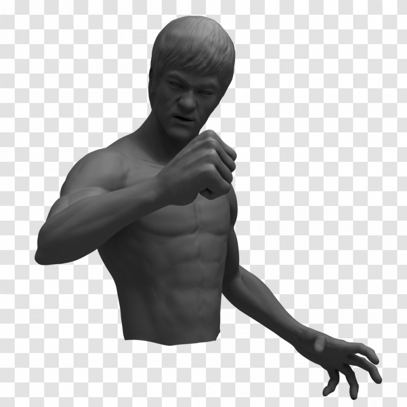 Thumb Classical Sculpture Homo Sapiens Figurine - Flower - Cartoon Bruce Lee Transparent PNG