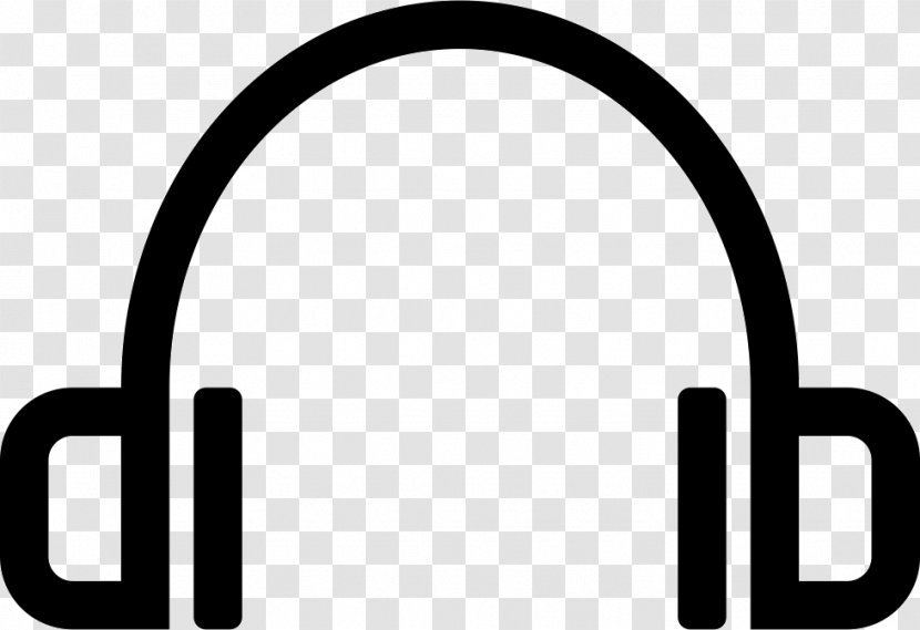 Headphones - Logo - Text Transparent PNG