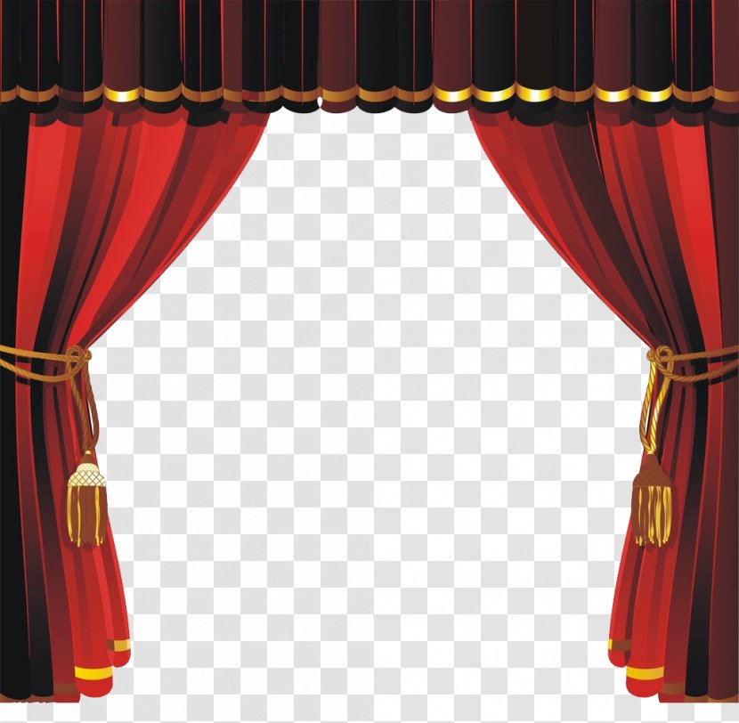 Theater Drapes And Stage Curtains Red - Concepteur - Free To Pull The Curtain Transparent PNG