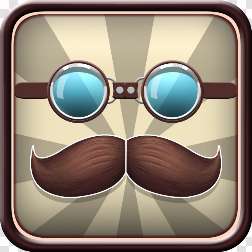 Sunglasses Eye Goggles - Mustache Sketch Transparent PNG