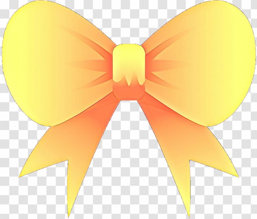 Clip Art M. Butterfly Product Design Line Bow Tie - Yellow - Moths And Butterflies Transparent PNG