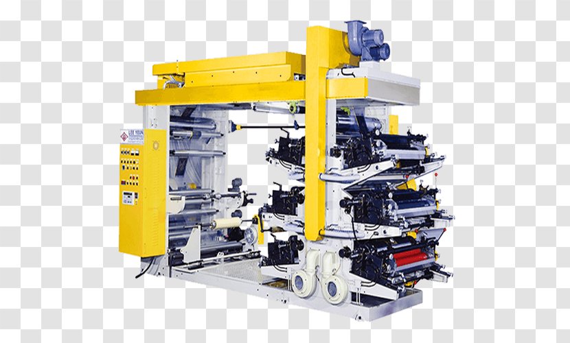 Machine Printing Press Manufacturing Flexography - Plastic Transparent PNG