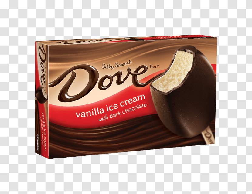 Chocolate Ice Cream DOVE Dark Bar - Dove - Vanilla Transparent PNG