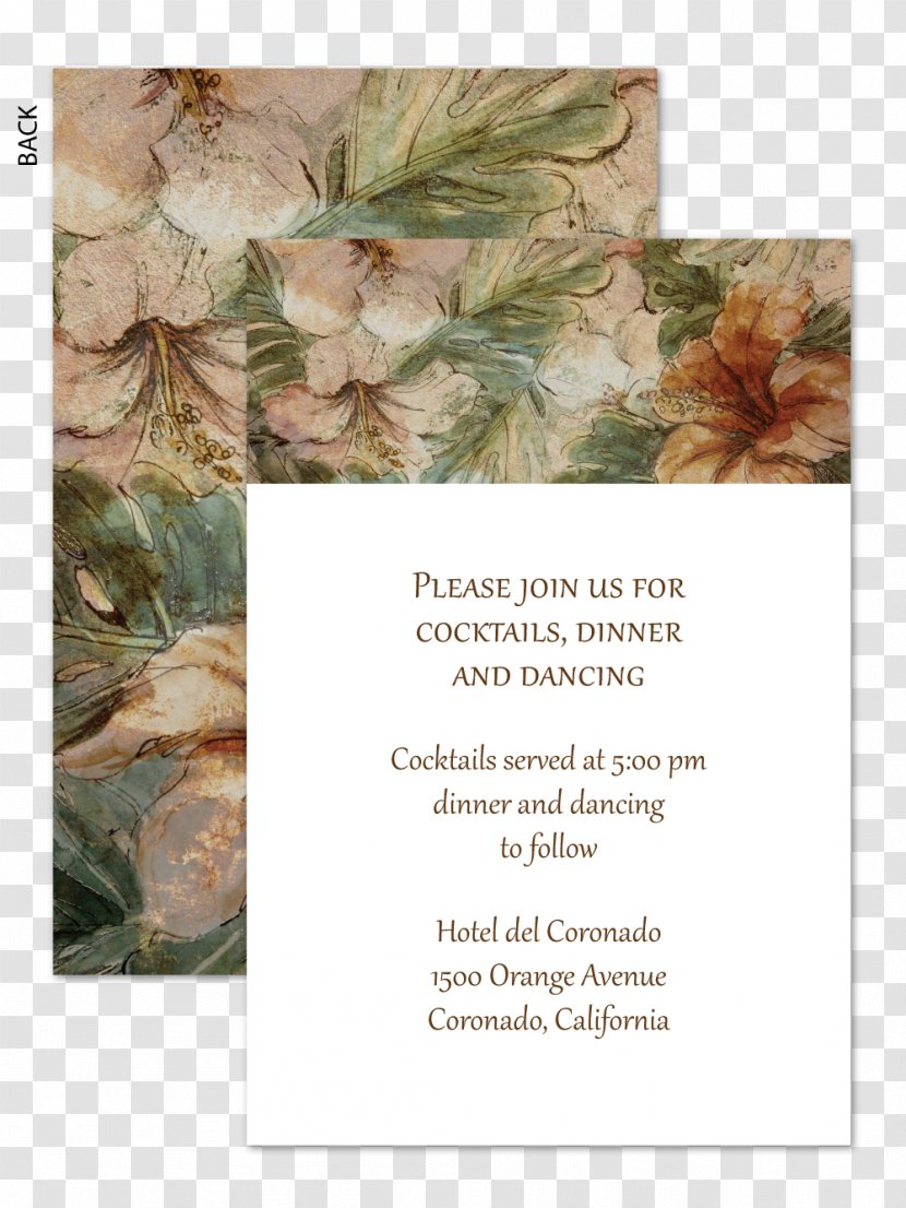 Wedding Invitation Floral Design Convite - Tree Transparent PNG
