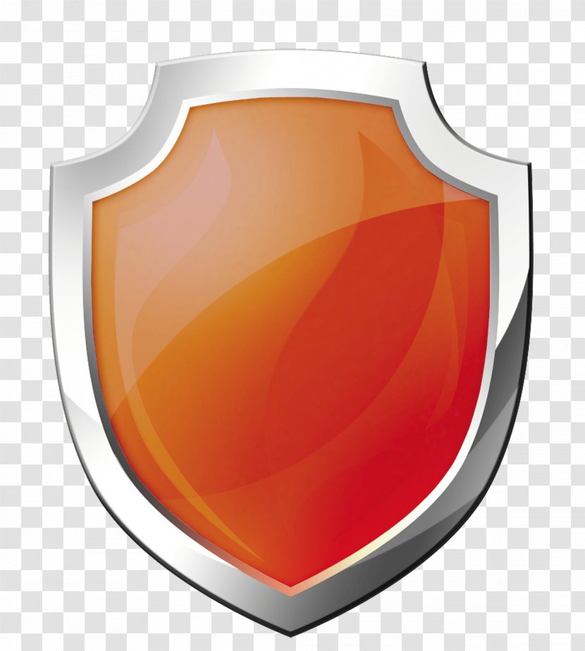 Shield Clip Art - Product Design - Orange Image Picture Download Transparent PNG