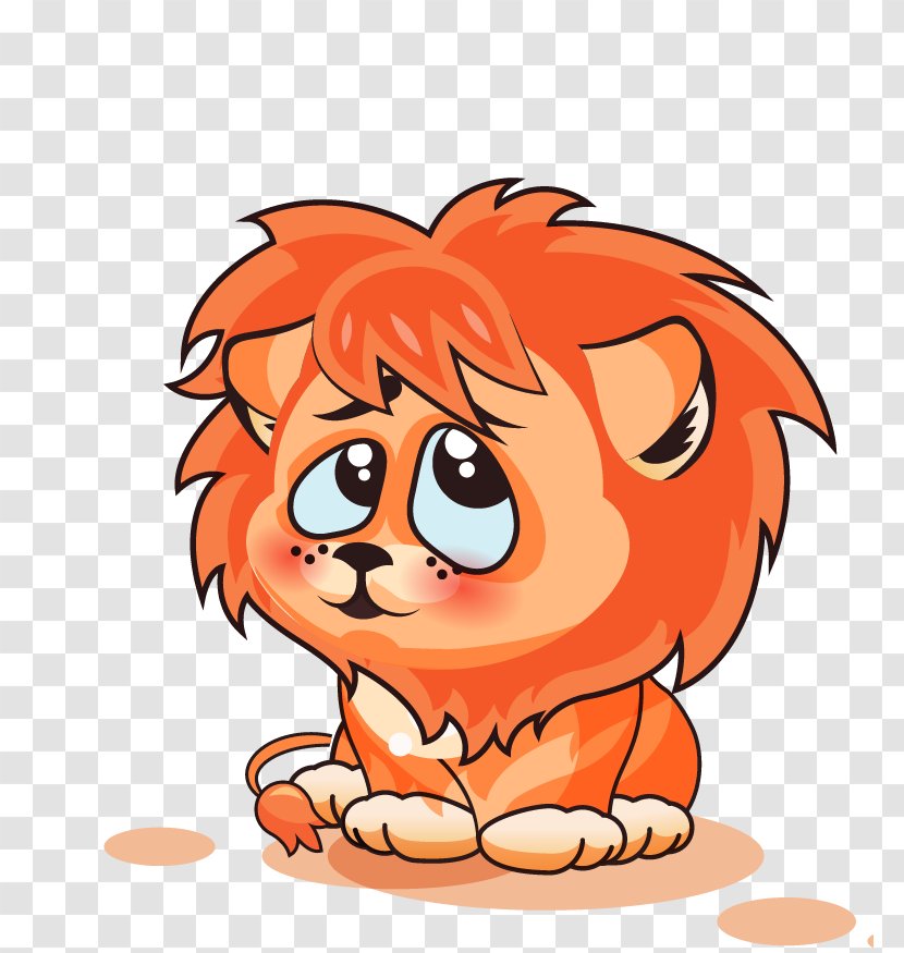 Lion Animation Illustration - Cartoon Transparent PNG