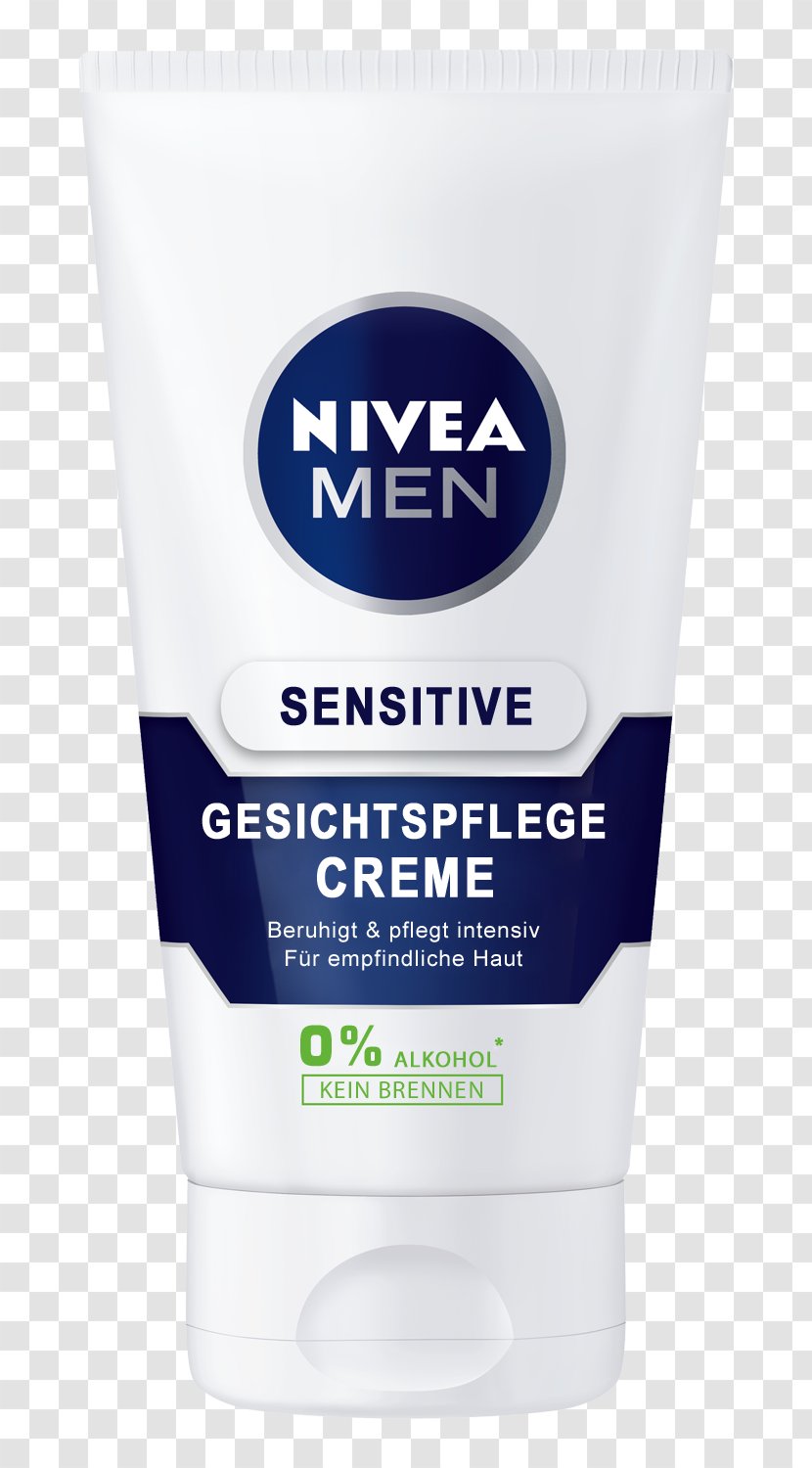 Lip Balm Lotion Aftershave NIVEA MEN Sensitive Moisturiser - Balsam - Hamamelis Transparent PNG