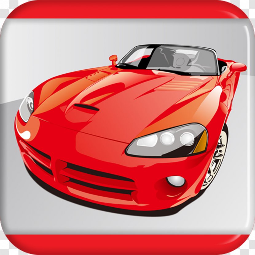 Sports Car Vector Motors Corporation City Racing Futuristic 3D - Dodge Viper - Red Transparent PNG