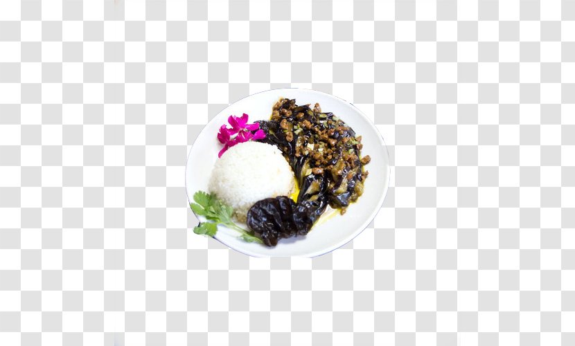 Bento Minced Pork Rice Meat Cooked Gaifan - Food - Eggplant Meal Package Transparent PNG