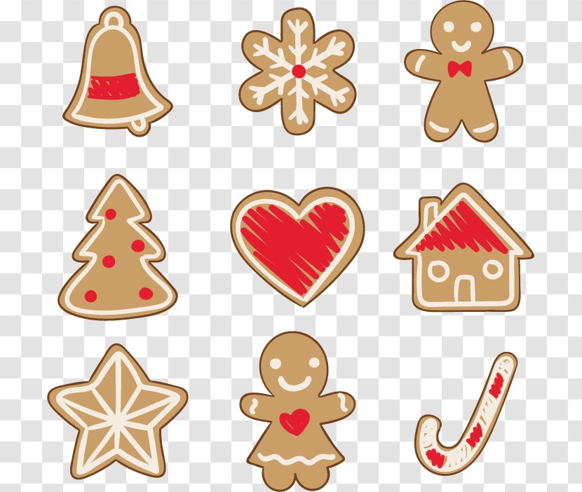 Lebkuchen Christmas Ornament Gingerbread Biscuit Clip Art - Cookie - Biscuits Nine People Transparent PNG