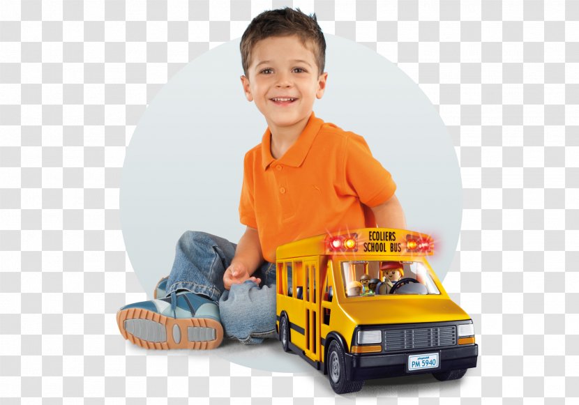 School Bus Model Car Playmobil Toy Transparent PNG