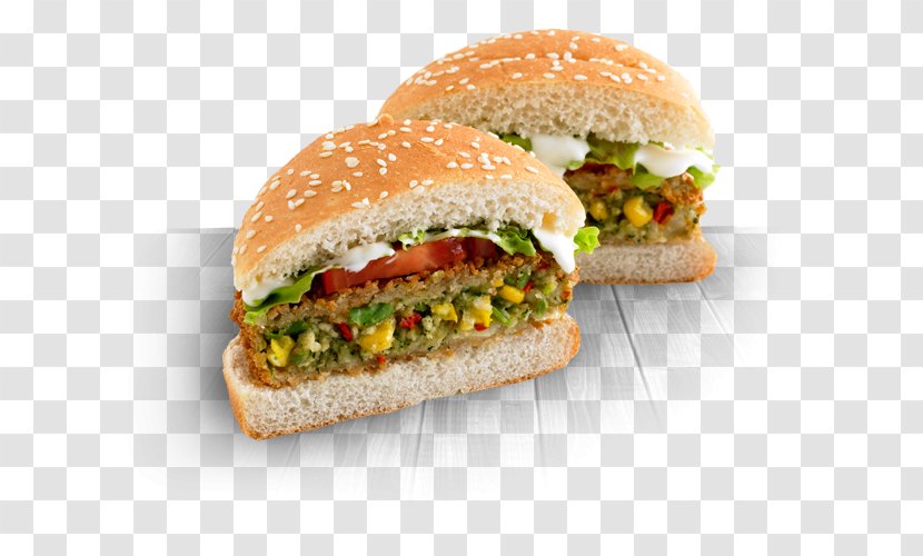 Veggie Burger Hamburger Fried Chicken Vegetarian Cuisine - Salad - Spicy Transparent PNG