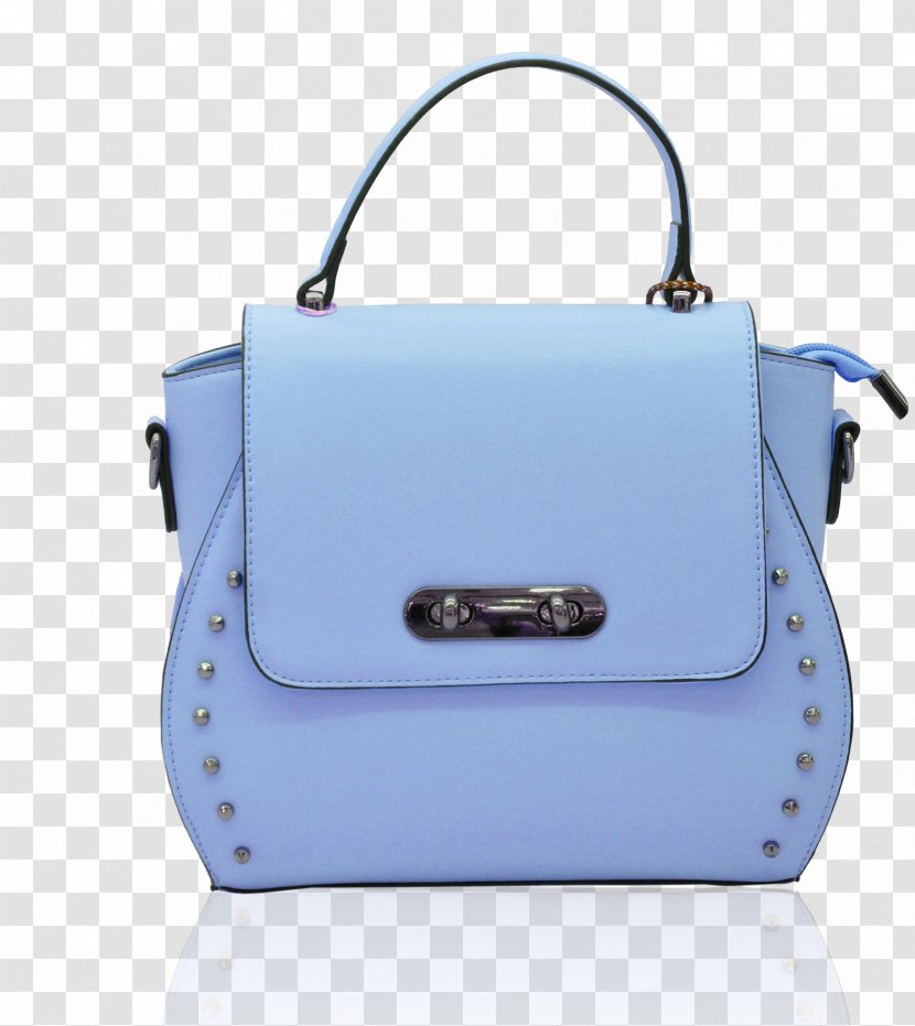 Handbag Pink Woman - Leather - Blue Women's Transparent PNG