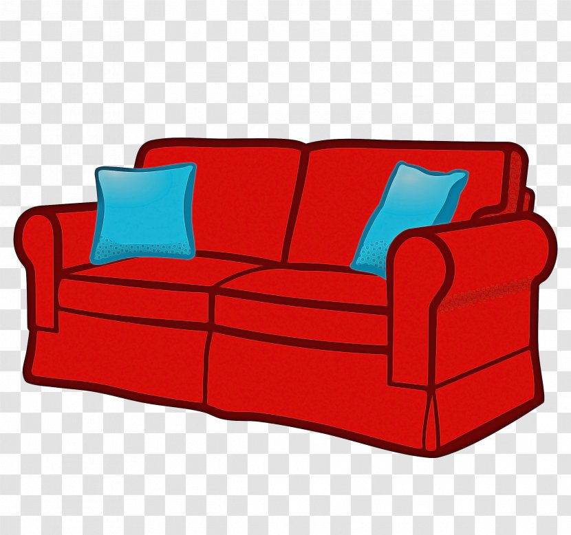Red Background - Gus Parkdale Sofa - Futon Slipcover Transparent PNG