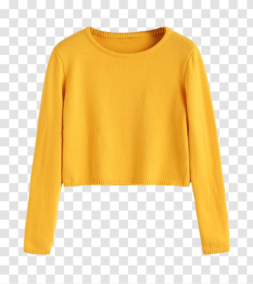 T-shirt Sleeve Hoodie Sweater Clothing - Yellow 2 Piece Dress Transparent PNG