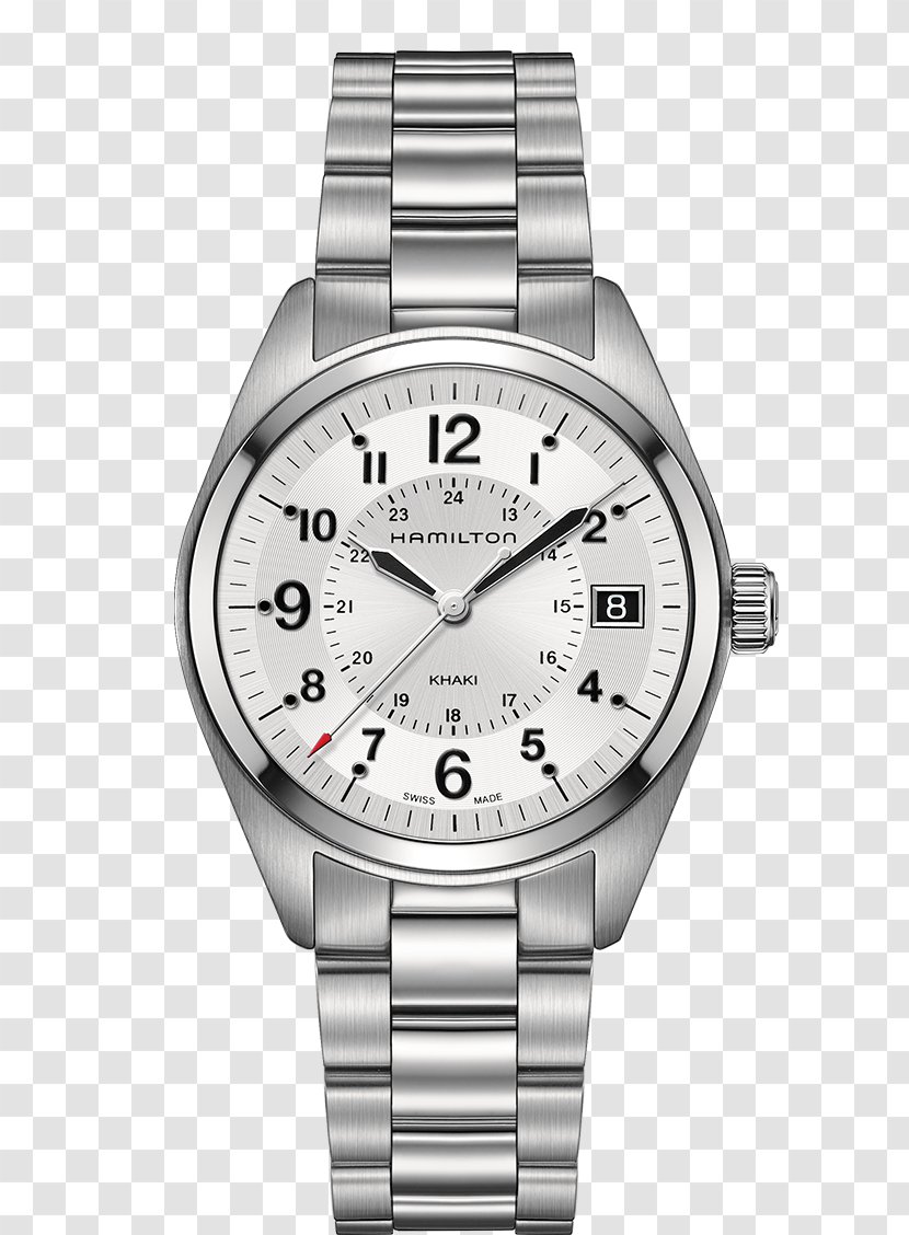 Hamilton Watch Company Quartz Clock Strap - Sapphire - Silver Watches Male Table Transparent PNG