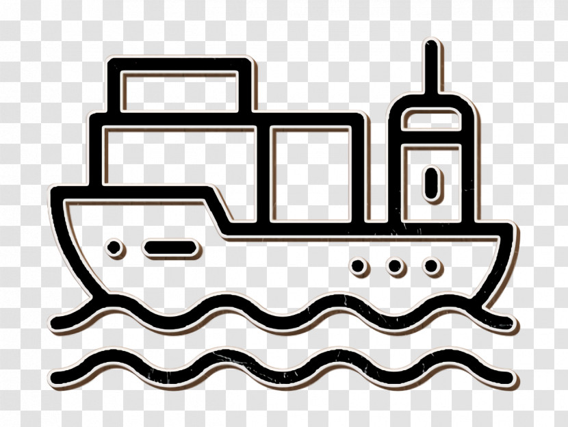 Cargo Ship Icon Boat Icon Ecommerce Icon Transparent PNG