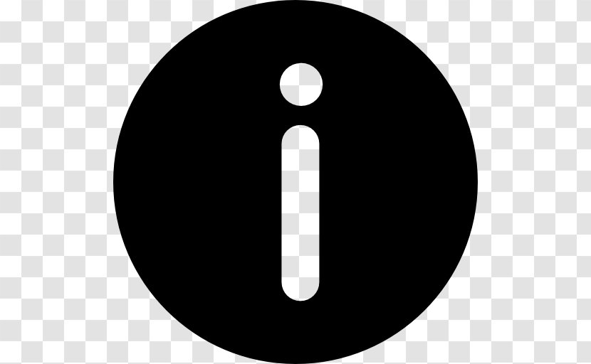 Download Information Button - Black And White - Exclamation Transparent PNG