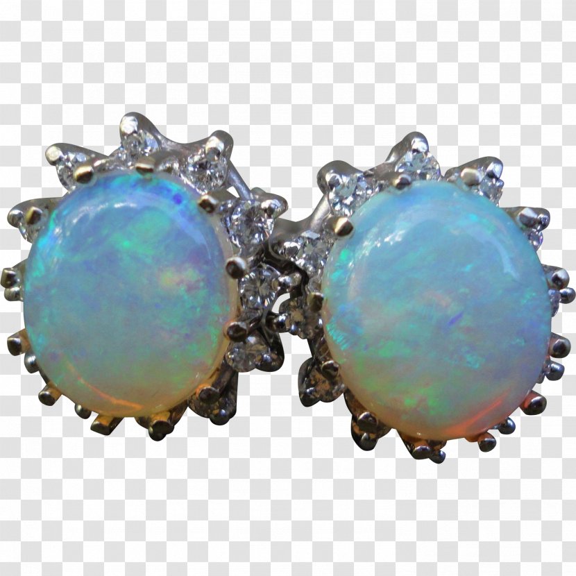 Opal Earring Turquoise Body Jewellery - Gemstone Transparent PNG