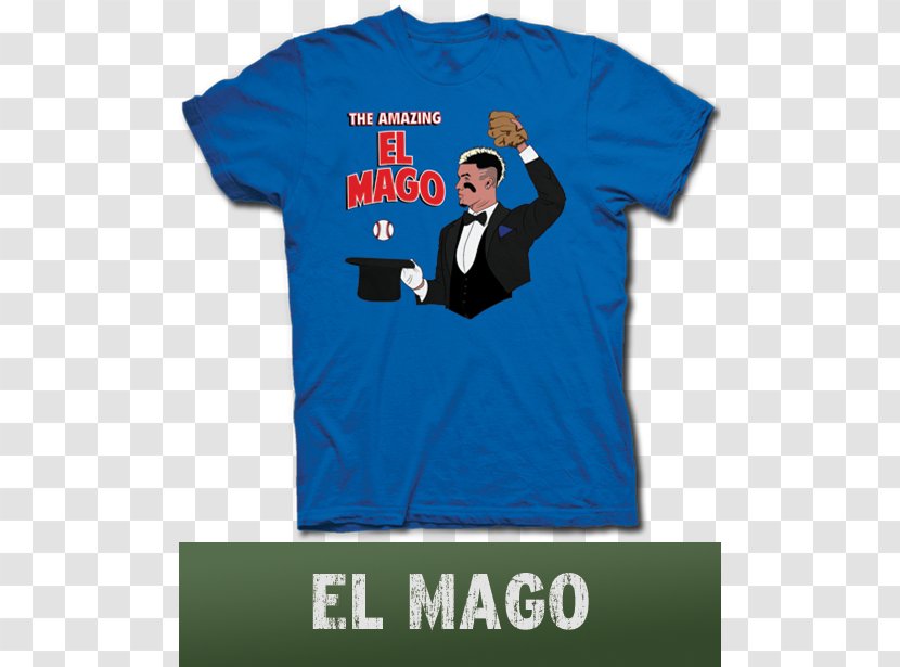 T-shirt Chicago Cubs El Mago Clothing - Text Transparent PNG
