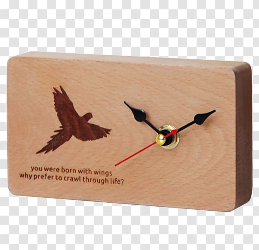 Northern Europe Clock Table - Animal - Simple Wood Bird Transparent PNG