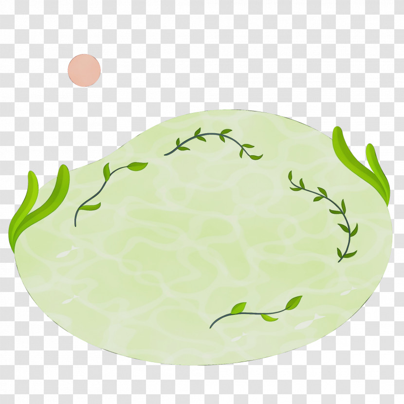 Platter Leaf Oval Green Science Transparent PNG