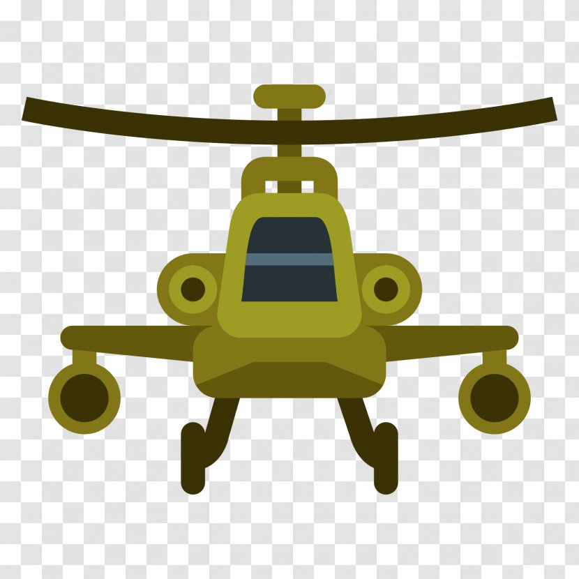 Military Helicopter Boeing AH-64 Apache - Army Transparent PNG