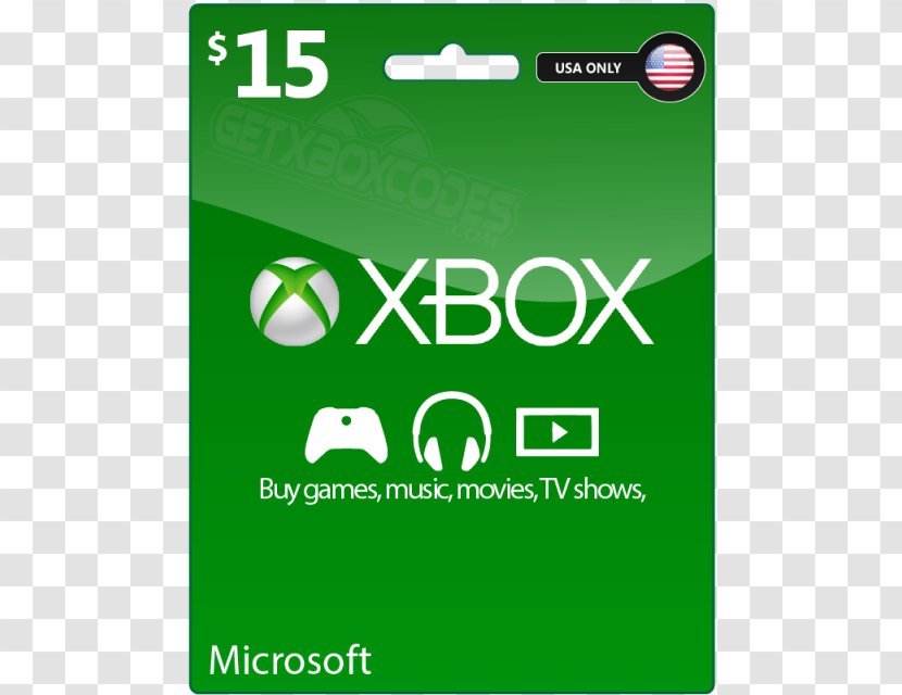 Xbox 360 Live One Video Game - Brand - Certificate Gift Card Transparent PNG