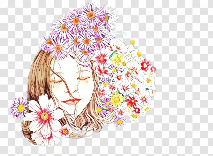 Floral Design Cut Flowers Desktop Wallpaper Font - Fashion Illustration - Plants Transparent PNG