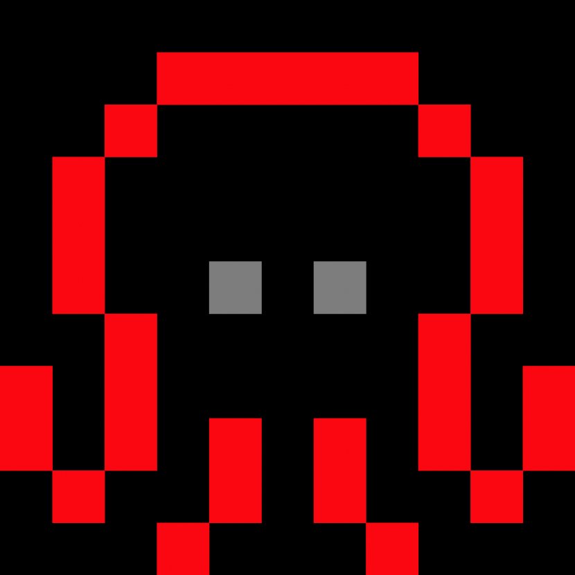Pixel Art Drawing - Text - Space Invaders Transparent PNG