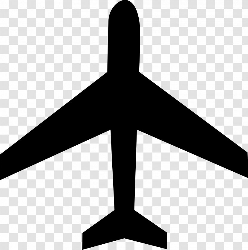 Plane - Black And White - Air Travel Transparent PNG