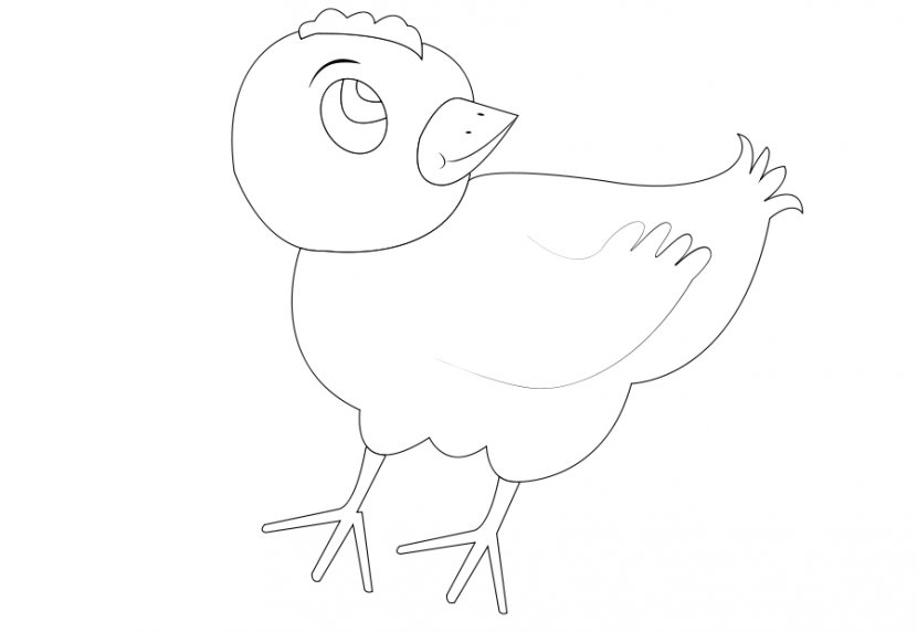 Chicken Bird Drawing Clip Art - Tree - Vector Transparent PNG
