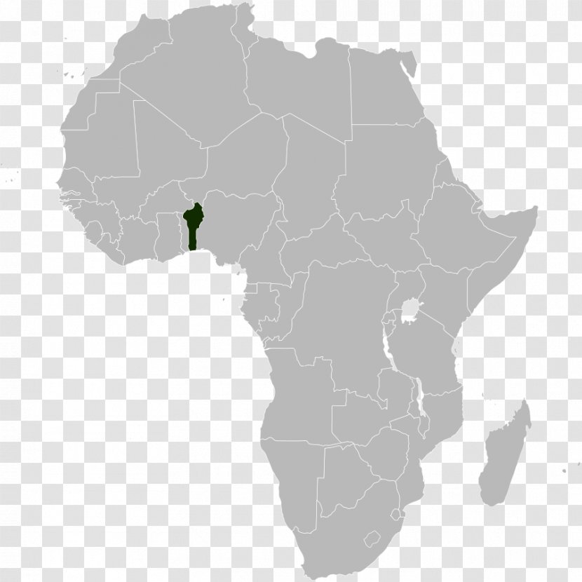 Benin Blank Map Clip Art - Areas Transparent PNG