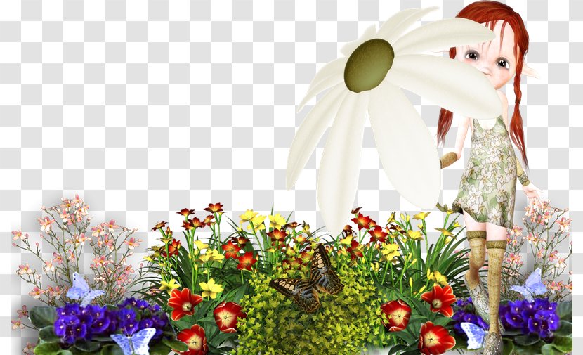 Clip Art Image Desktop Wallpaper Flower - Floral Design - Summer Garden Flowers Transparent PNG