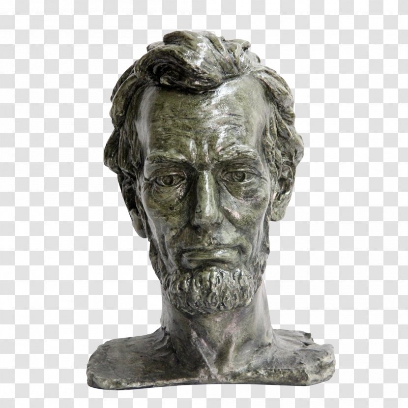 Bronze Sculpture Stone Carving Classical - Head - Outline Of Abraham Lincoln Transparent PNG