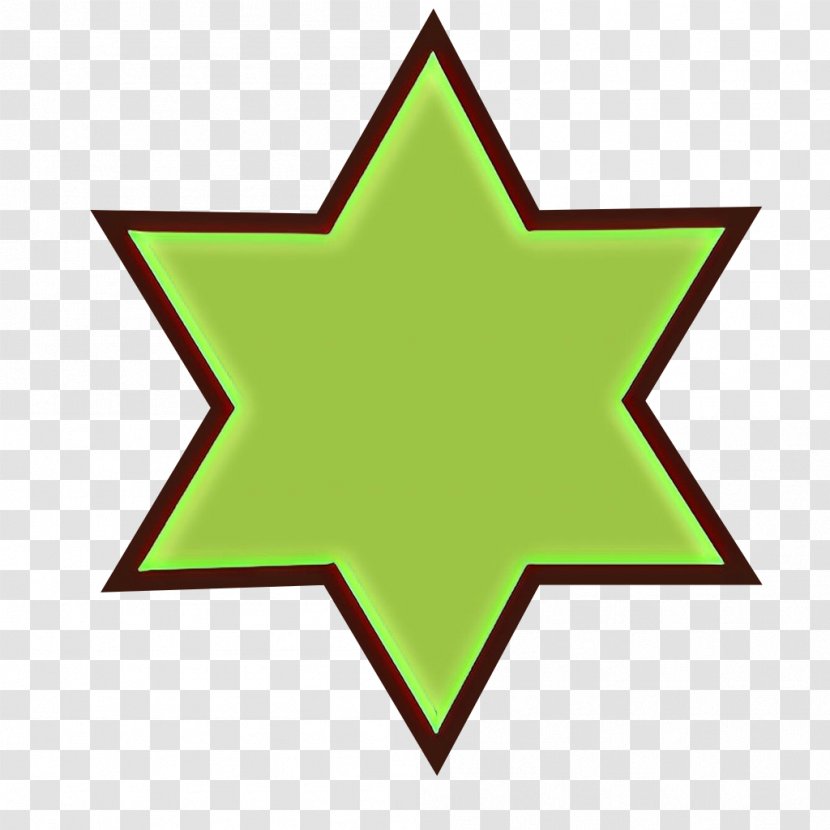 Green Yellow Line Star Symbol - Logo Transparent PNG
