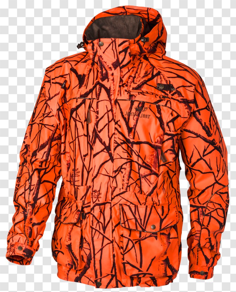 Hoodie Jean Jacket T-shirt Suit - Safety Orange Transparent PNG