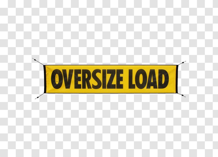 Oversize Load Banner Transport Plastic Cargo - Rectangle - Vinyl Poster Transparent PNG