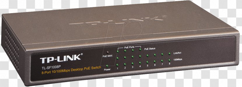 Network Switch Power Over Ethernet TP-Link Computer Port Gigabit - Tplink Transparent PNG
